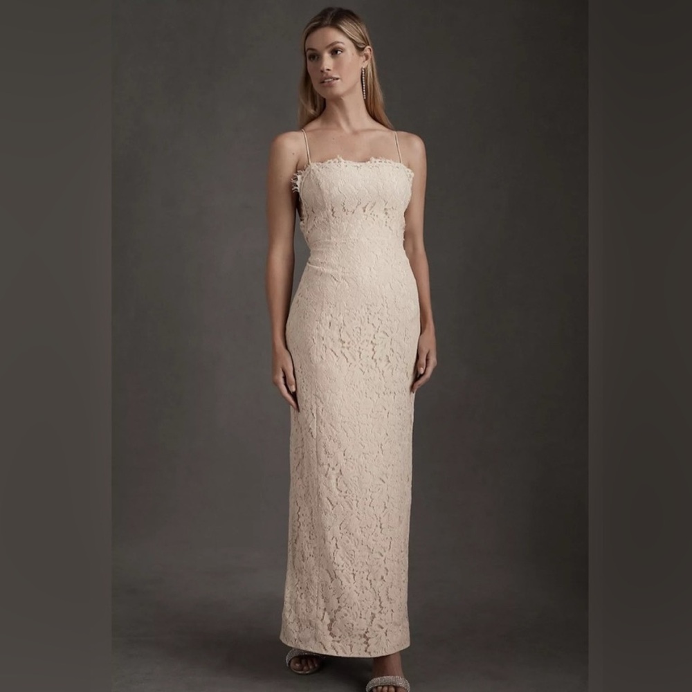 Bridal Anthropologie BHLDN Fame & Partners Rain Column Dress